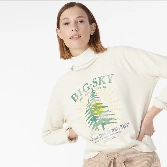 J.CREW Big Sky sweatshirt in original cotton terry - Picture 1 of 2